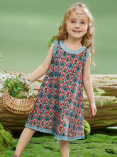 Young Girls Summer Lightweight Breathable Princess Cute Floral Dress